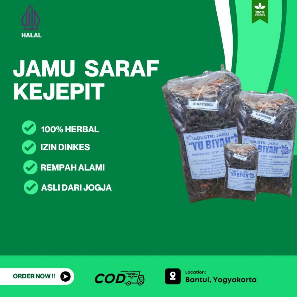 

SARAF KEJEPIT- JAMU GODOG UNTUK SARAF KEJEPIT "YU BIYAH" / JAMU YU BIYAH