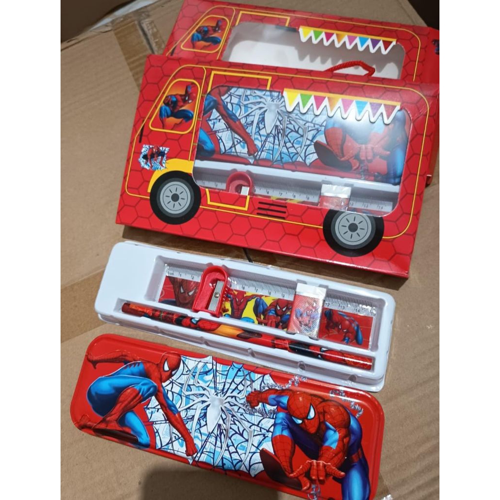 

alat tulis set rautan penghapus kotak pensil karkter