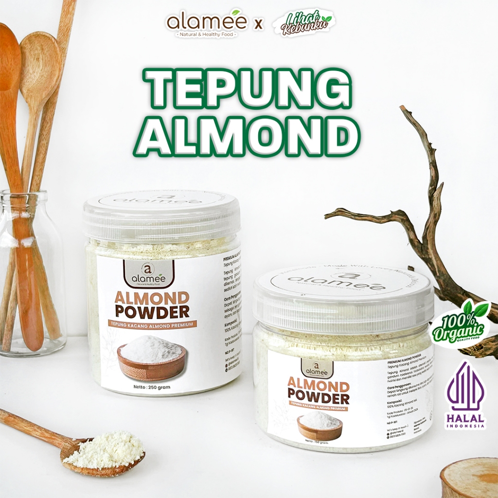 

ALAMEE Tepung Almond Powder Flour Bubuk Almon Halus Untuk Kue Gluten Free LIHAT KEBUNKU