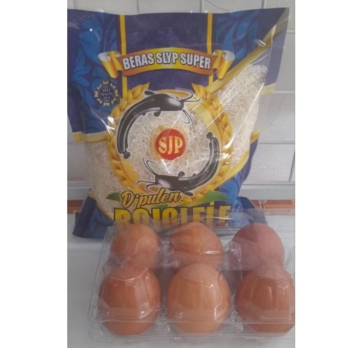

PAKET SEMBAKO UNTUK ANAK KOS/DONASI/SEDEKAH BERAS PULEN 1Kg dan TELUR 6PCS