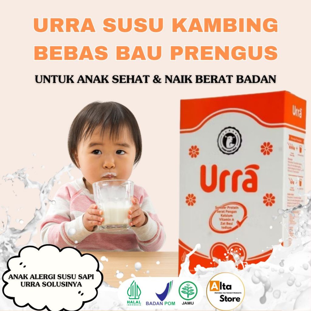 

Susu Urra 200 Gram Susu Anak Penambah berat badan BPOM HALAL Banjarmasin