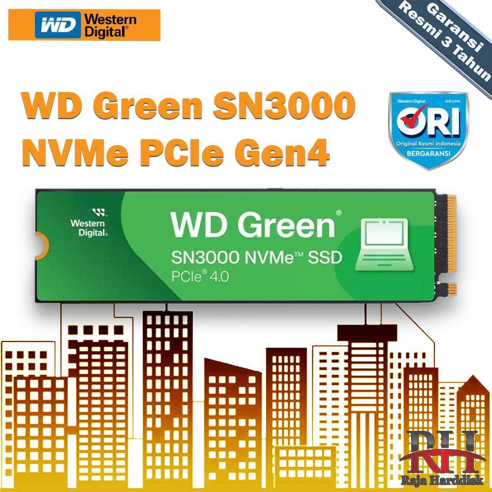 WD Green SSD SN3000 M.2 Pcie Gen4 Nvme 2280 M2 / SN 3000 M,2 NVME