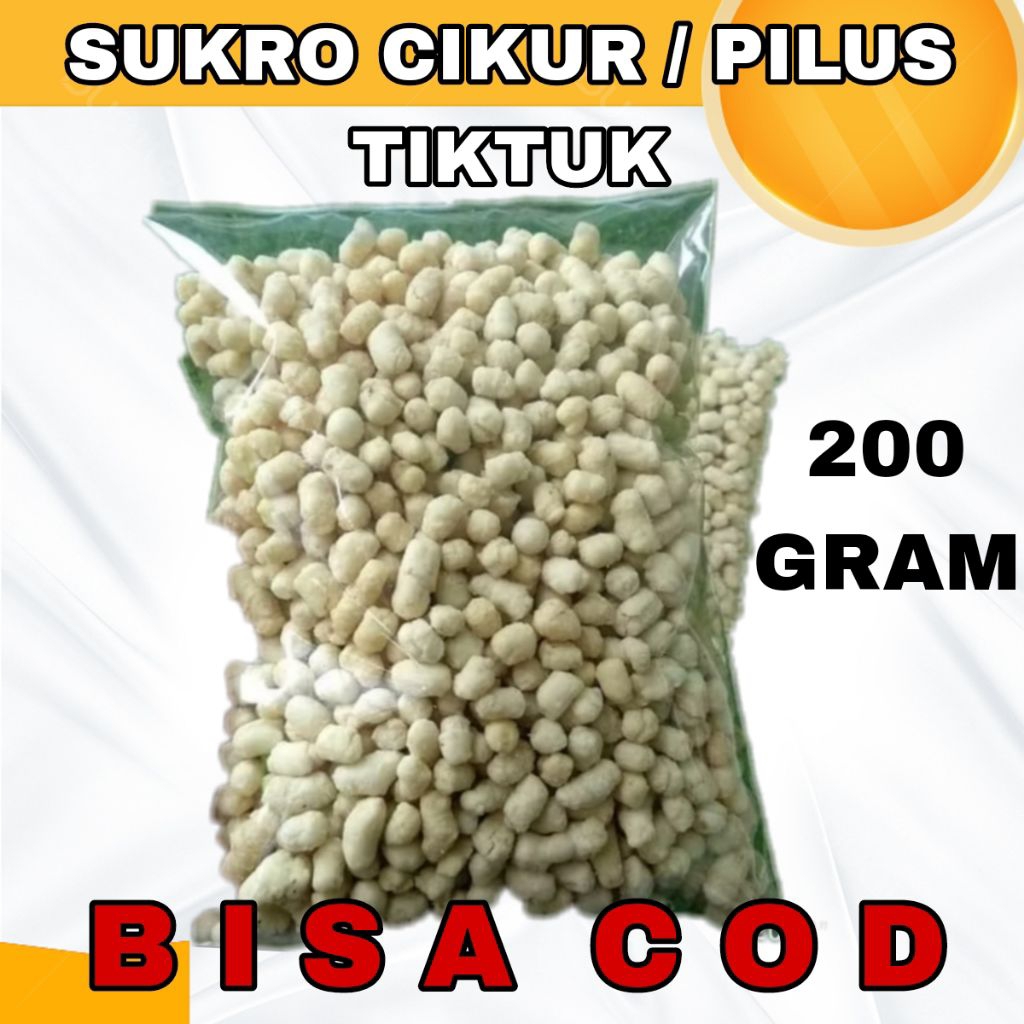 

200 GRAM SUKRO PILUS CIKUR RENYAH GURIH ANEKA TOPING TAMBAHAN BASO ACI SEBLAK