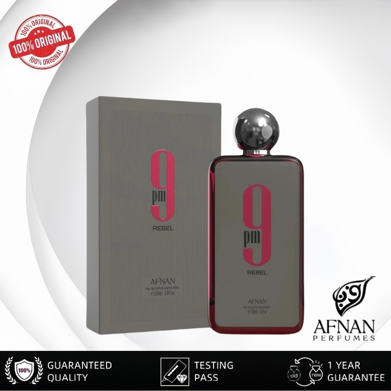 100% ORIGINAL/AFNAN Rebel Parfum,AFNAN Perfumes Am Dam Pintu Hitam,Afnan Official Store,9am Parfum a
