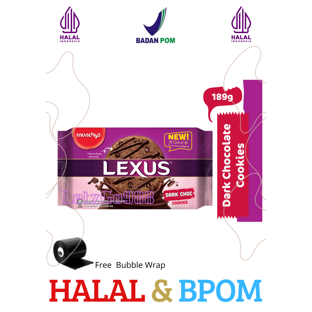 

Biskuit Munchys Lexus Dark Chocolate Cookies / Oat Cookies Cokelat