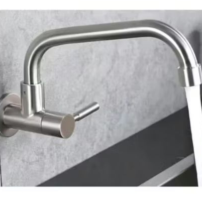 kran sink stainless 304 (tembok) keran cuci piring stainless sus 304//kran tembok cuci piring