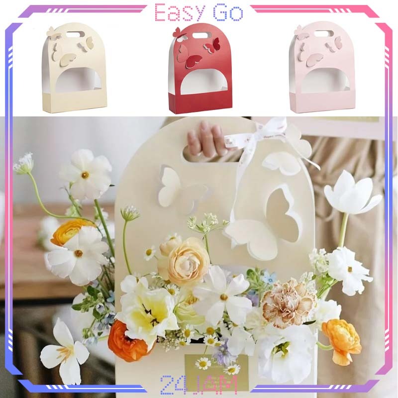 

Isi 10pcs Kotak Bunga DIY Kotak Kado Kupu Kupu Unik Tas Bunga Simpel Hampers Hadiah