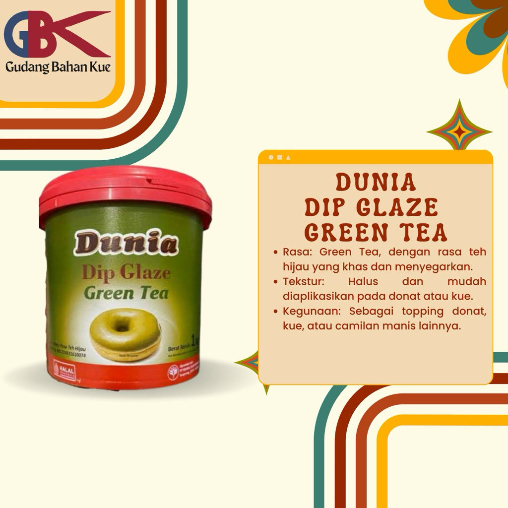

Dunia Dip Glaze Green Tea