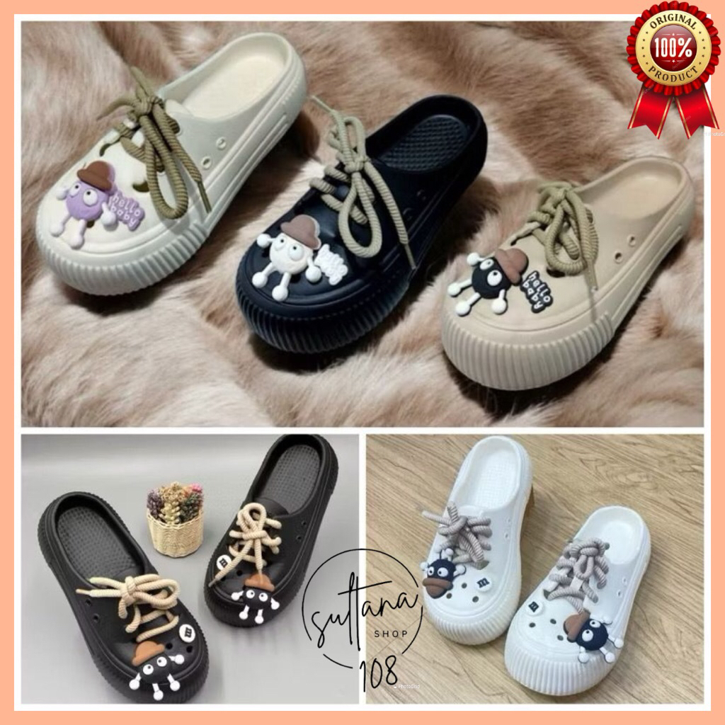 Sandal Jelly EVA Yitai 671 Sandal Selop Bustong HELLO BABY Tali Terbaru