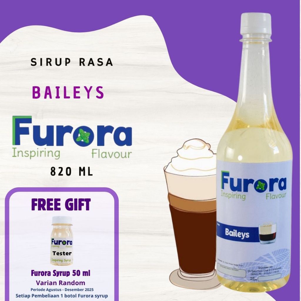 

Sirup Baileys 820 ml - Furora 820 ml l Sirup Cafe