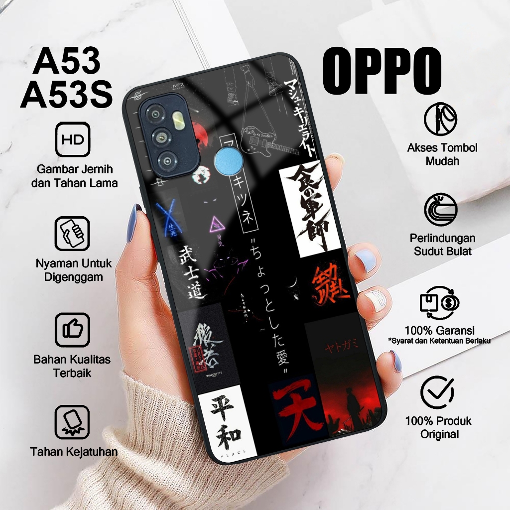 Softcase OPPO A53 4G A53S 4G Case AESTHETIC BLACK Casing Hp Oppo A53 A53S Glossy Kesing Silikon Cod