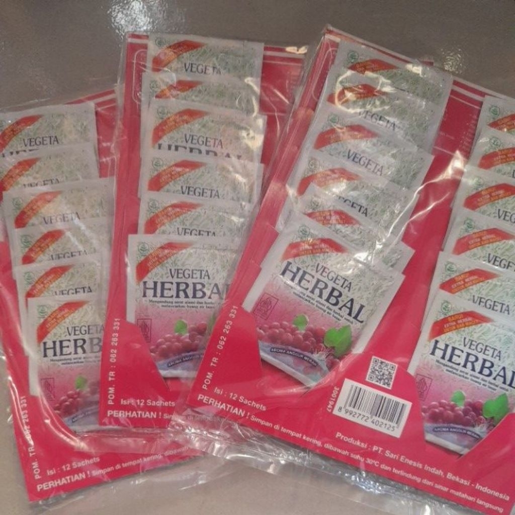 

Paket 3 Lembar Vegeta Herbal Rasa Anggur