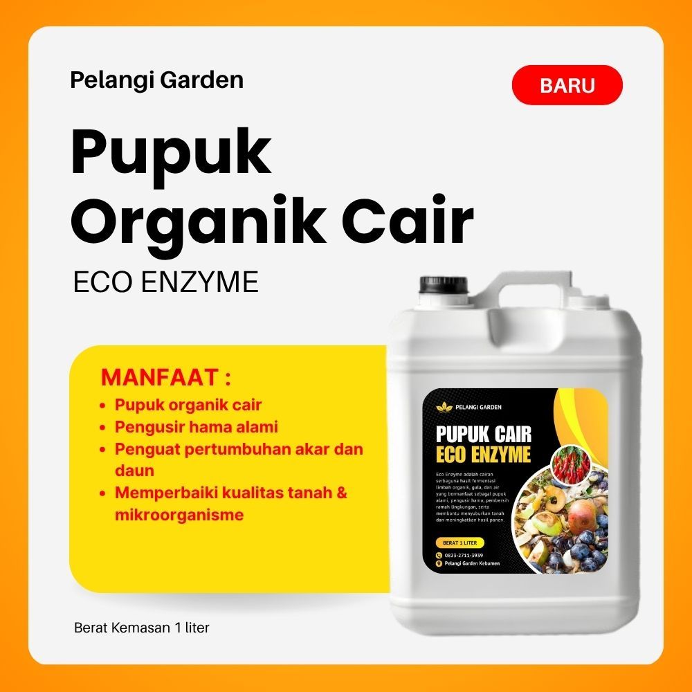 TERLARIS  Pupuk Eco Enzyme Sebagai Pupuk Isi 1 Liter