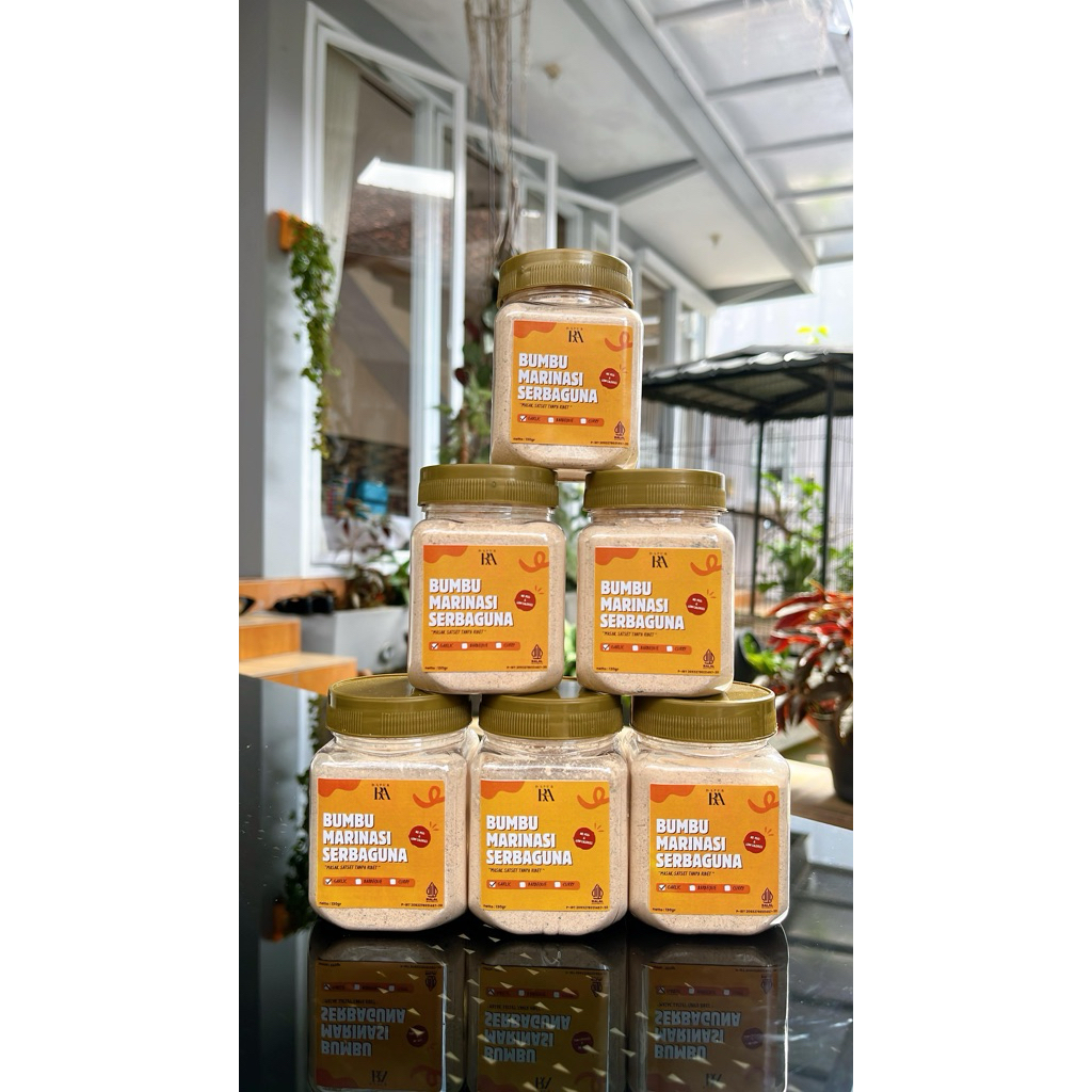 

Bumbu Marinasi Serbaguna Khas Dapur RA Rendah Kalori No MSG Rasa Garlic 130gram