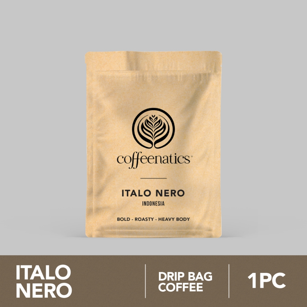 

Italo Nero SSP Sachet - Kopi Drip Arabika Sachet Praktis | Coffeenatics