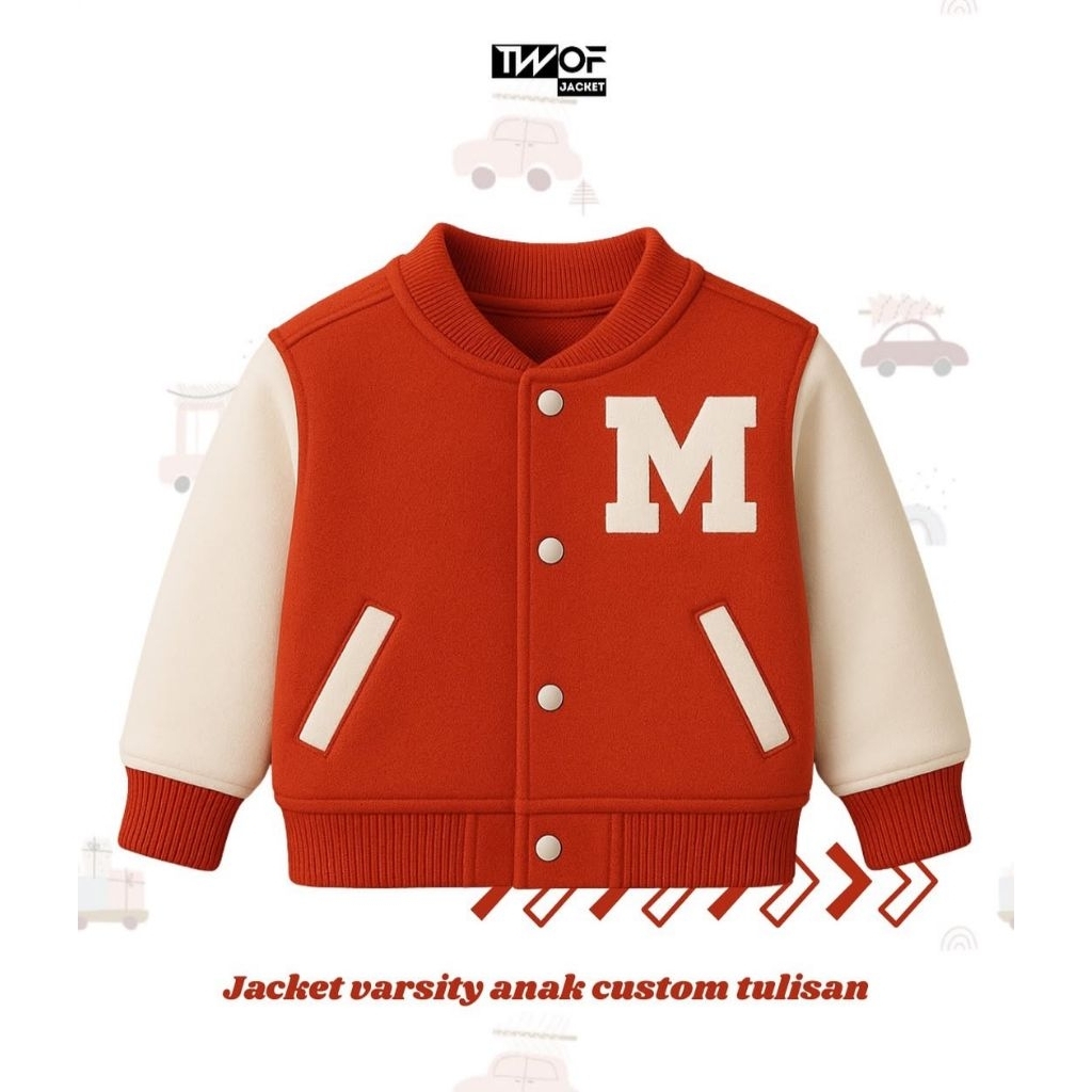 jacket varsity anak custom