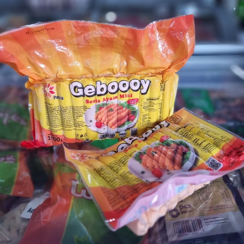 

Geboooy Sosis Ayam Mini Geboy Sosis 500g & 1kg