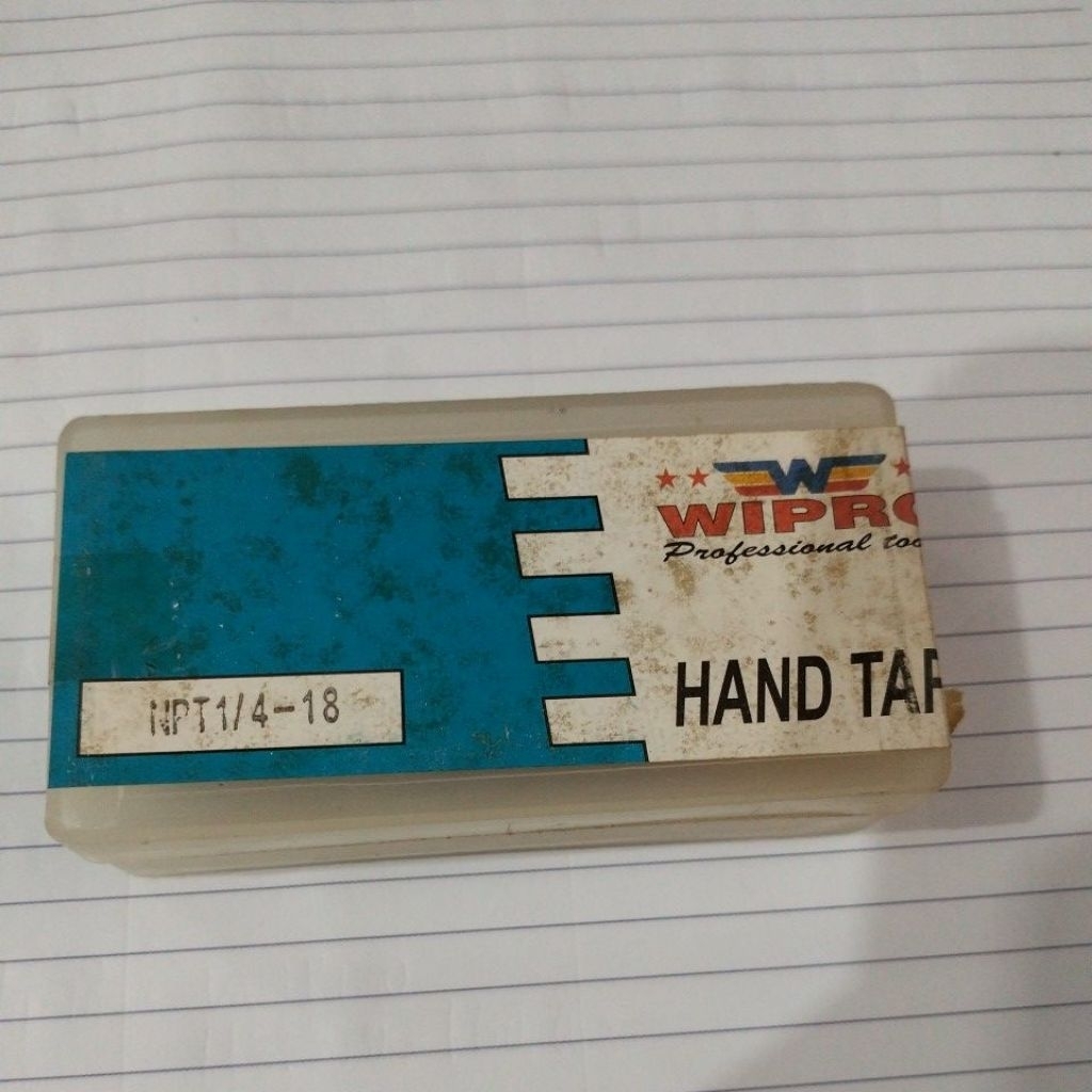 tap pipa 1/4 - 18 Wipro Hand tap