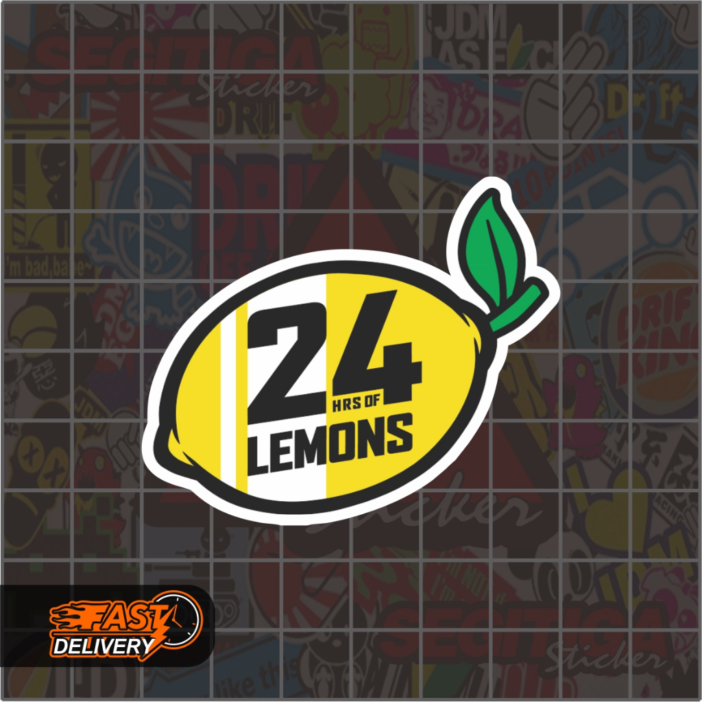 

Sticker Plesetan 24 Hrs Of Lemons Ukuran 6 x 5 Cm