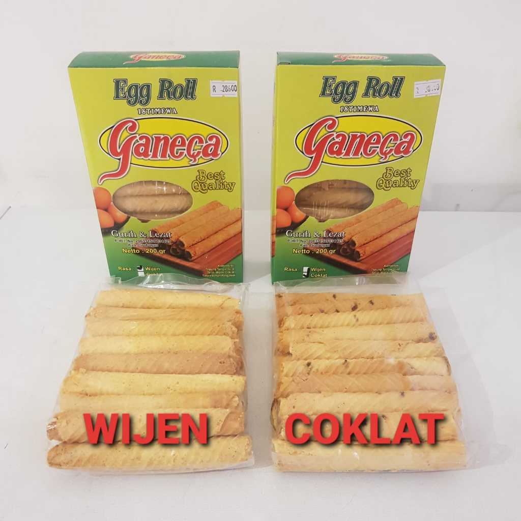 

GANECA Egg Roll 200 gr Variant rasa : Wijen dan Coklat