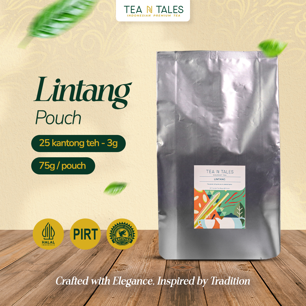 

TeaNTales Lintang White Tea - Premium Artisan Tea Rendah Kafein | 25 Triangle Tea Bags @3g