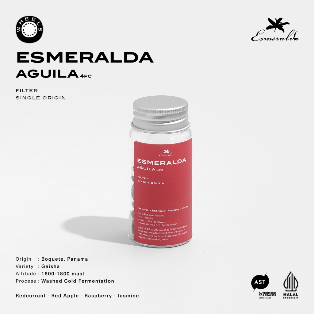 

Esmeralda Washed Aguila Single Origin Filter Specialty Wheels Coffee Roasters