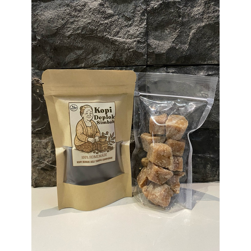 

Paket Seduh Ndeso – Kopi Deplok Simbah + Gula Aren Asli