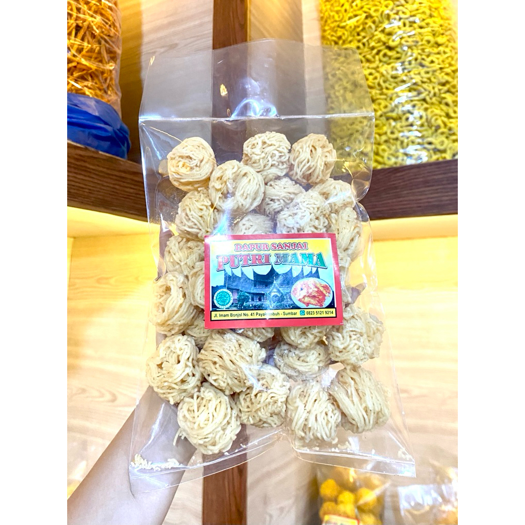 

DAKAK-DAKAK SANJAI PUTRI MAMA ASLI KHAS MINANG KABAU 250gr (keripik beras)