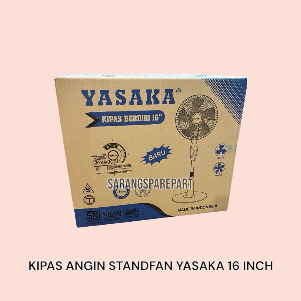 KIPAS ANGIN BERDIRI 16 INCH YASAKA / KIPAS ANGIN 16 INCHI STANDFAN YASAKA / KIPAS ANGIN STANDFAN BER