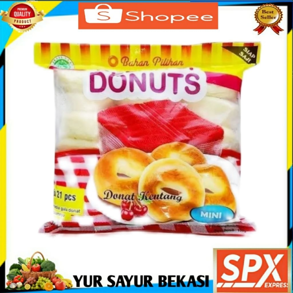 

Donat Kentang Mini isi 21 ( 1bks ).