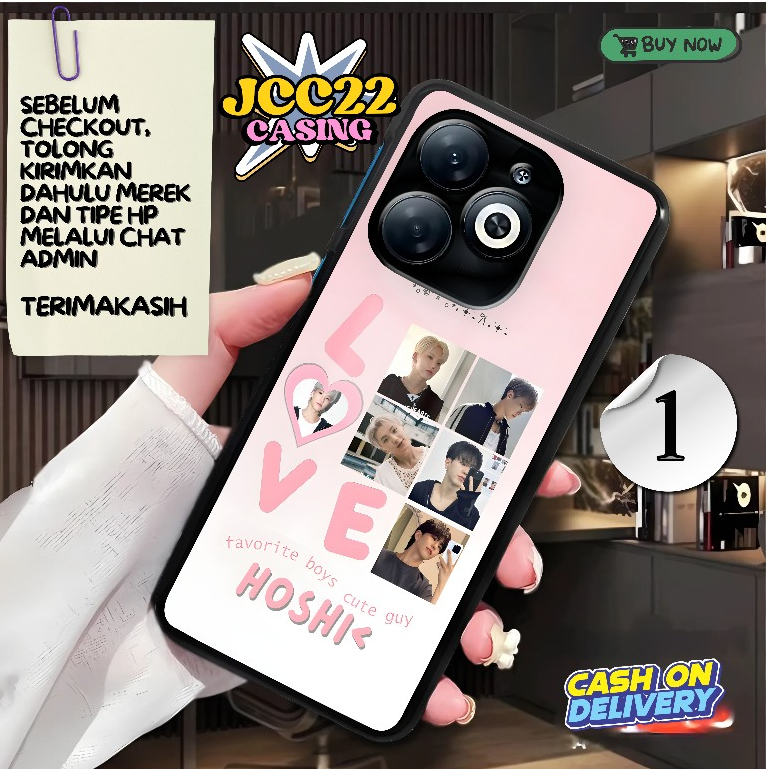 294. CASE GLOSSY PREMIUM FOR INFINIX SMART 8 4G CASE GLOSSY AESTHETIC MOTIF K-POP KEKINIAN [HOSHI SE
