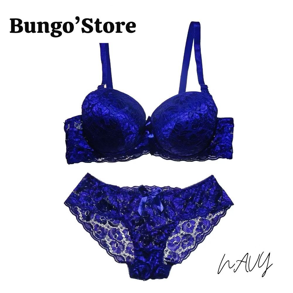 COD Push Up Bra / BH SET Wanita Kawat Brukat Half Cup dBeauty 34B 36B-42B Bra Kawat Brukat Fashion B
