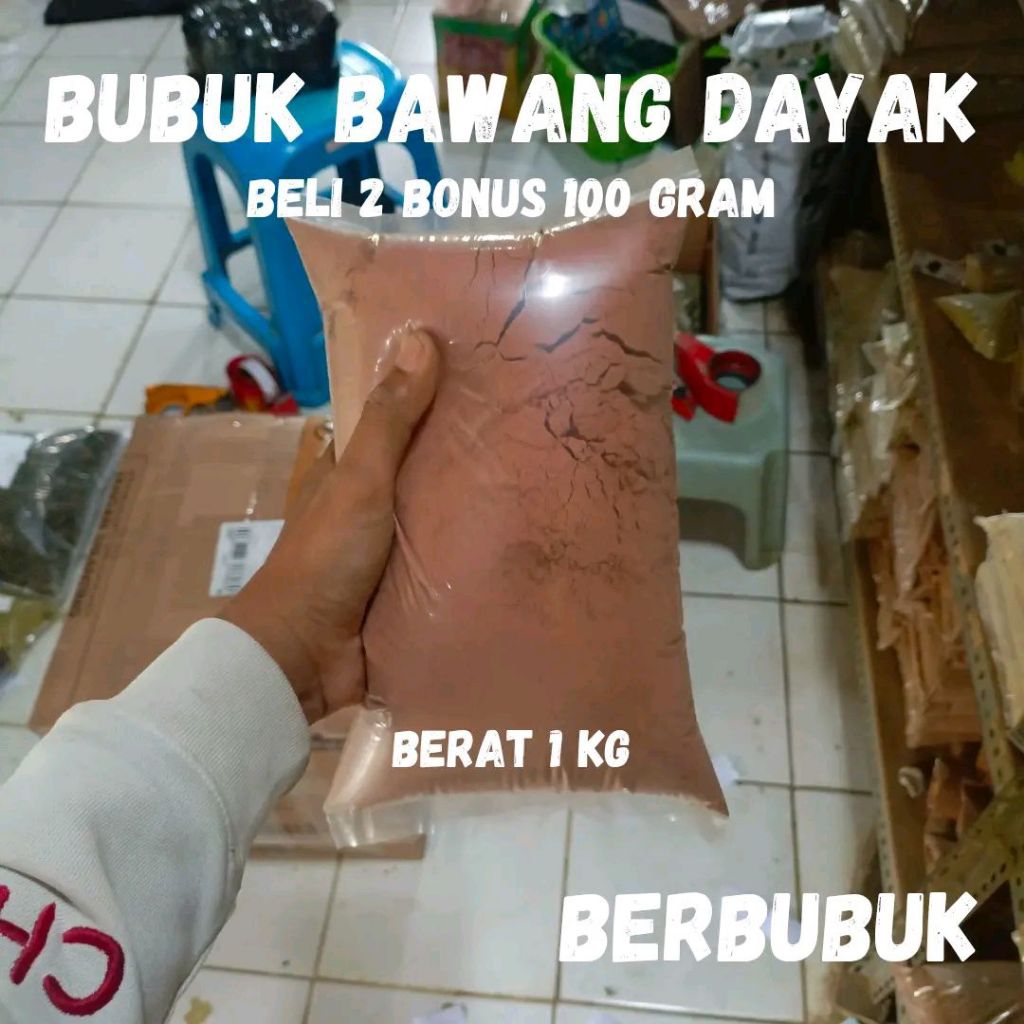

Bubuk Serbuk Bawang Dayak 1kg 1000 gram asli tanpa campuran original