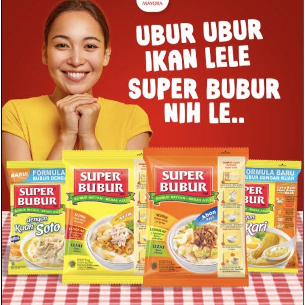 

SUPERBUBUR SINGLEPACK BUBUR INSTAN BERAS ASLI