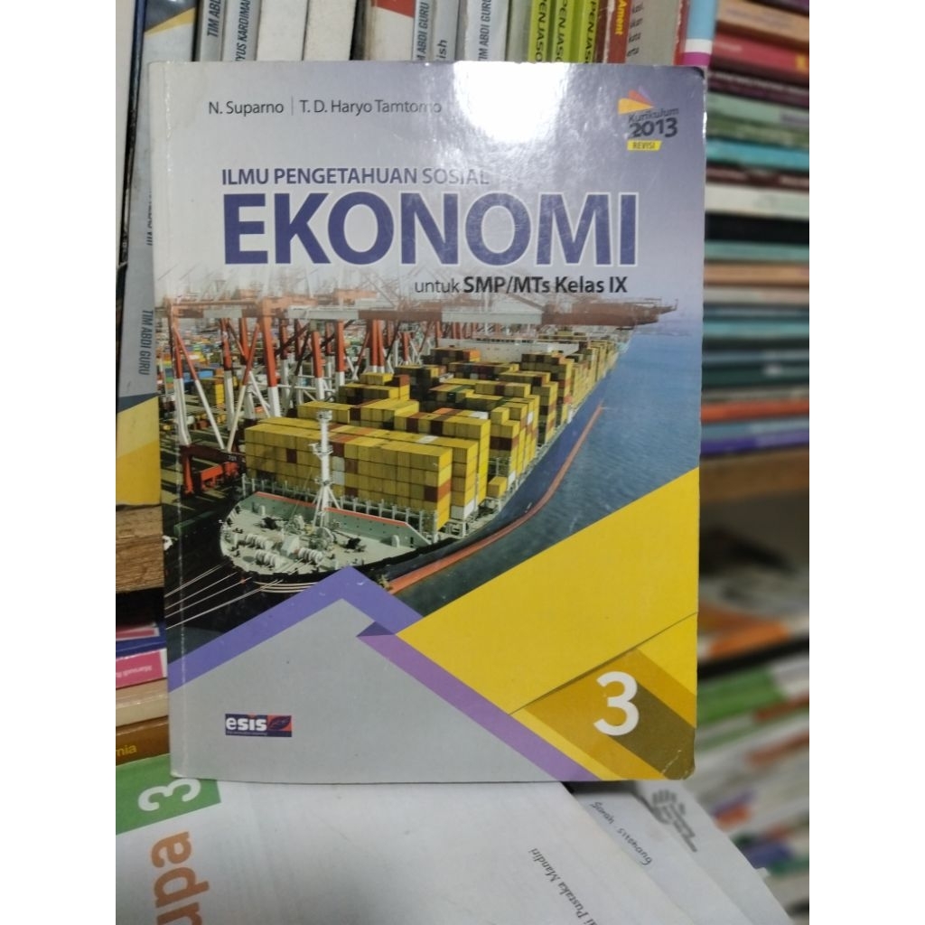 buku sejarah, geografi, ekonomi kelas 9/IX/3 smp mts revisi