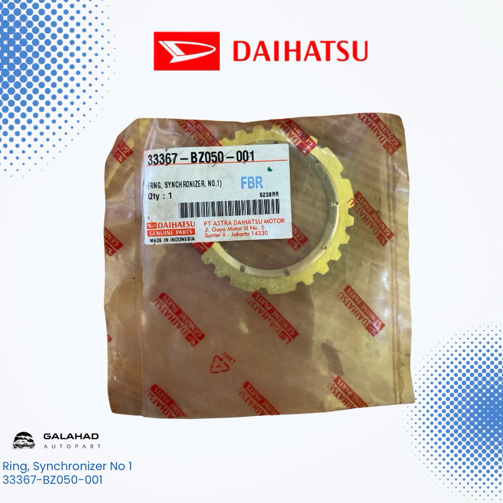 Ring Synchronizer No 1 33367-BZ050 Gigi Synchromesh Transmisi Manual Xenia Avanza