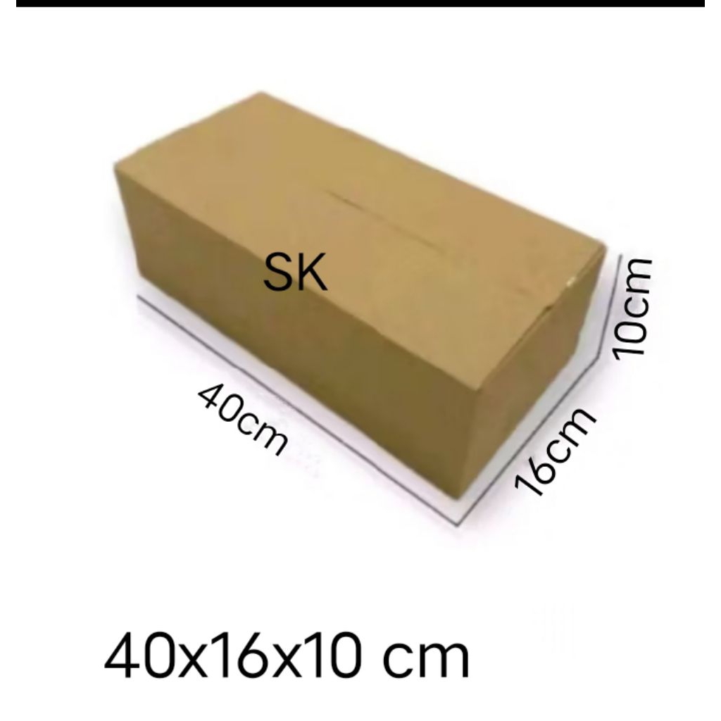 

kardus box Ukuran 40x16x10 cm single wall polos