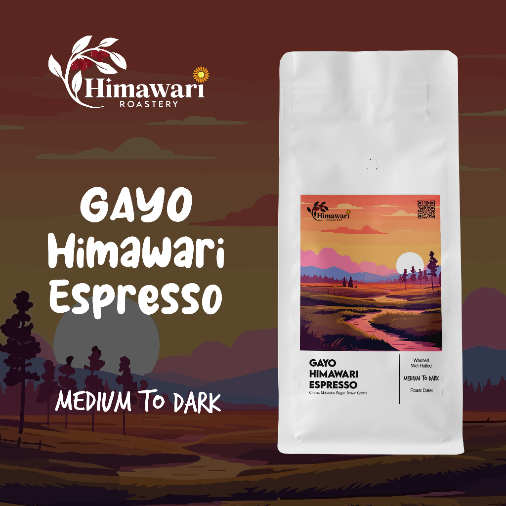 

Kopi Arabika Gayo Aceh Himawari Espresso Wash WetHulled Biji Kopi dan Bubuk Kopi