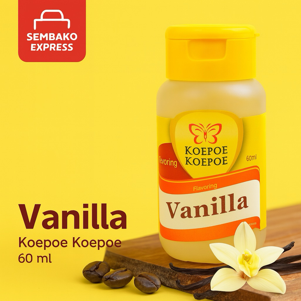

Koepoe Koepoe Vanilla Cair 60 ml – Aroma Manis untuk Sajian Sempurna