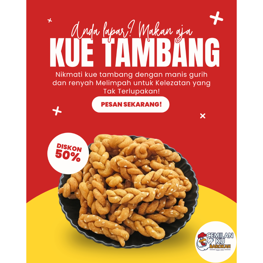 

Kue Tambang / Untir-Untir 250g 500g – Manis Gurih Renyah | Camilan Tradisional Khas