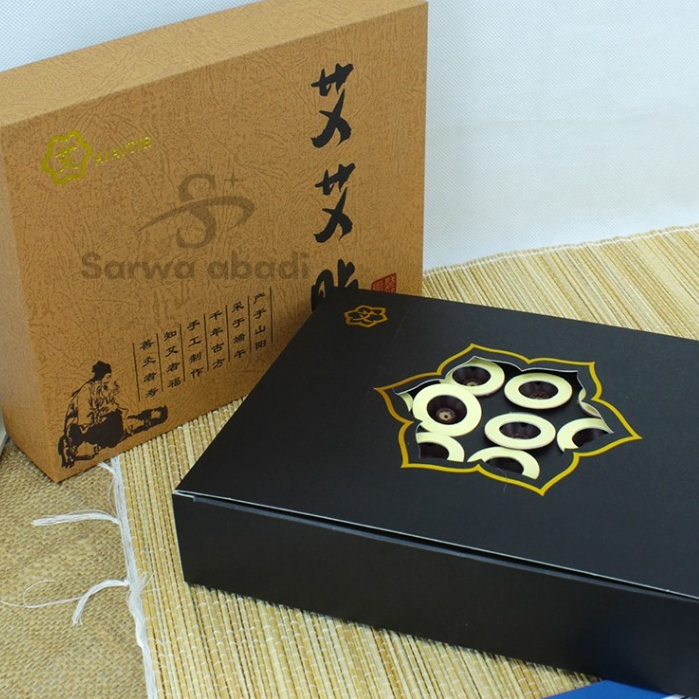 Moxa Tempel Moksa Mini Stick 60 pcs Moksa Tempel Mini Batang dudukan utk akupuntur moksibusi 1 kotak