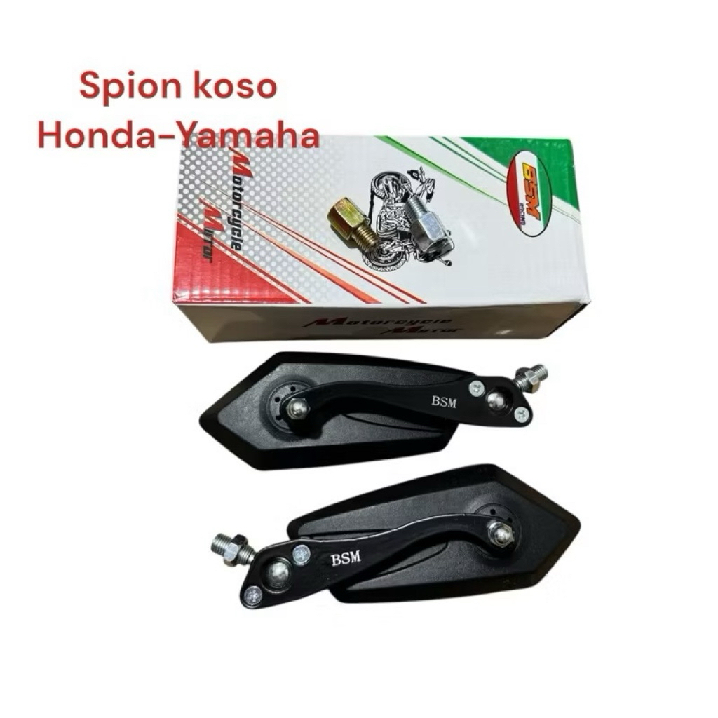 SPION KOSO BSM ORIGINAL 100% TANGKAI BESI PLUS ADAPTOR SPION YAMAHA