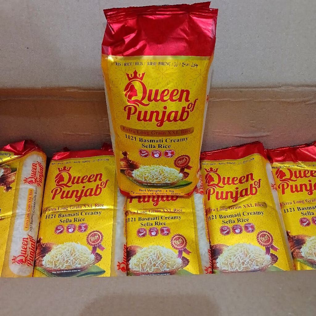 

Beras Basmati Queen Punjab 1kg , Basmati Creamy Sella Rice