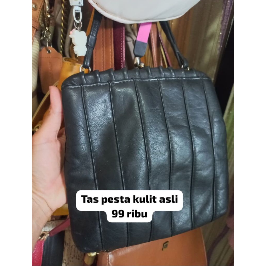 TAS PESTA KULIT ASLI