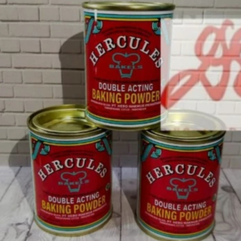 

Baking Powder Hercules Double Acting kaleng 110gr / Bahan Makanan Cake Kue Pengembang