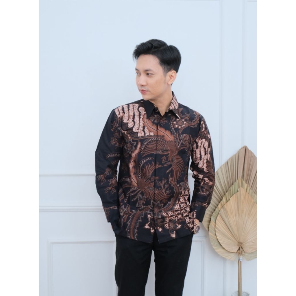 BATIK ADINATA. Kemeja Batik pria lapis furing full body COD