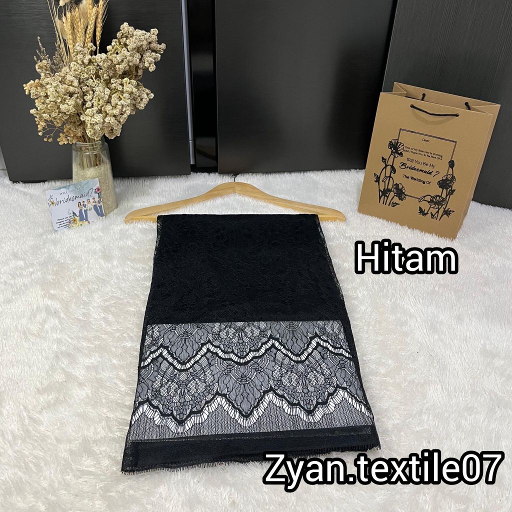 FREE CARD&PAPERBAG Kain Brokat Chantily Panel / Brokat Chantily Premium / Brokat Chantily Panel