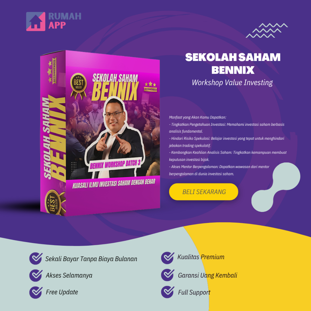 Kelas Sekolah Saham Bennix Workshop Value Investing Kursus Belajar Cuan Bisnis Trading