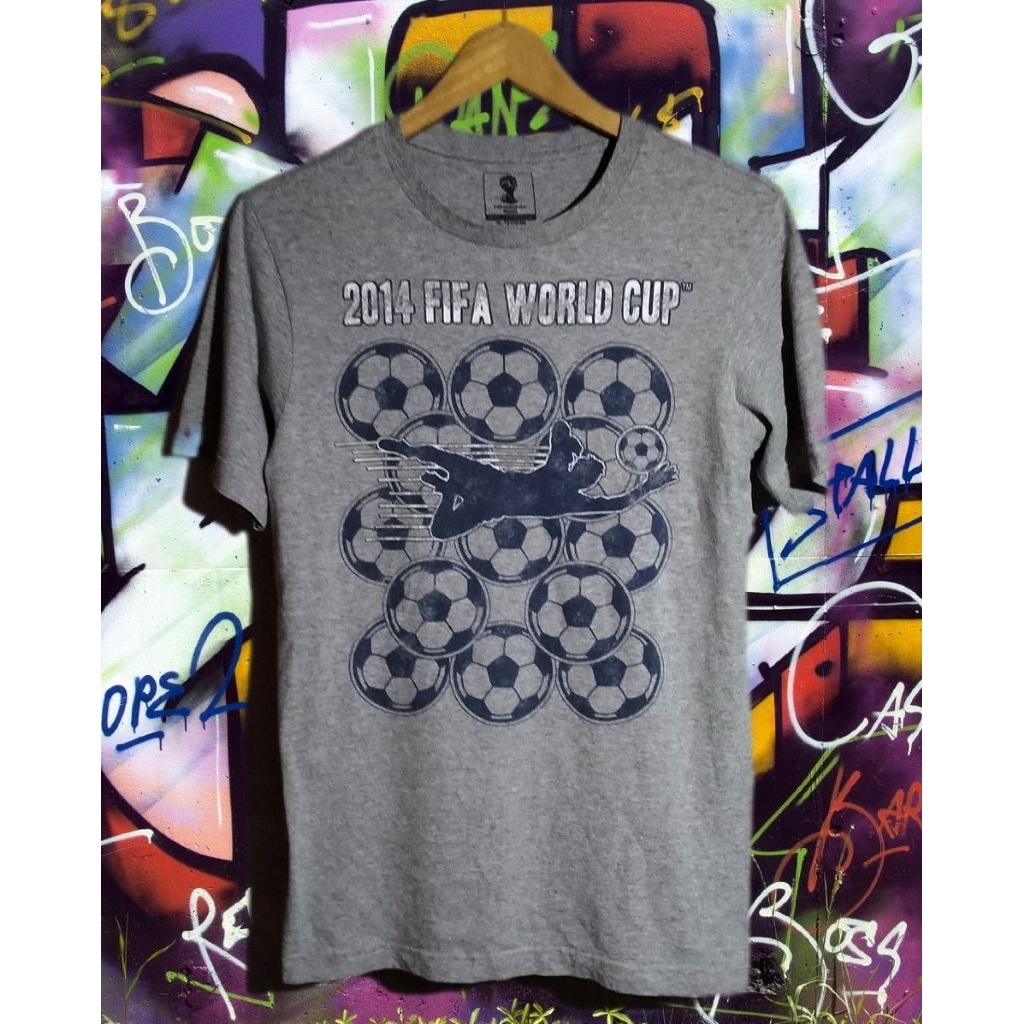 FIFA world cup Brazil 2014 vintage kaos brand second/bekas/preloved/branded