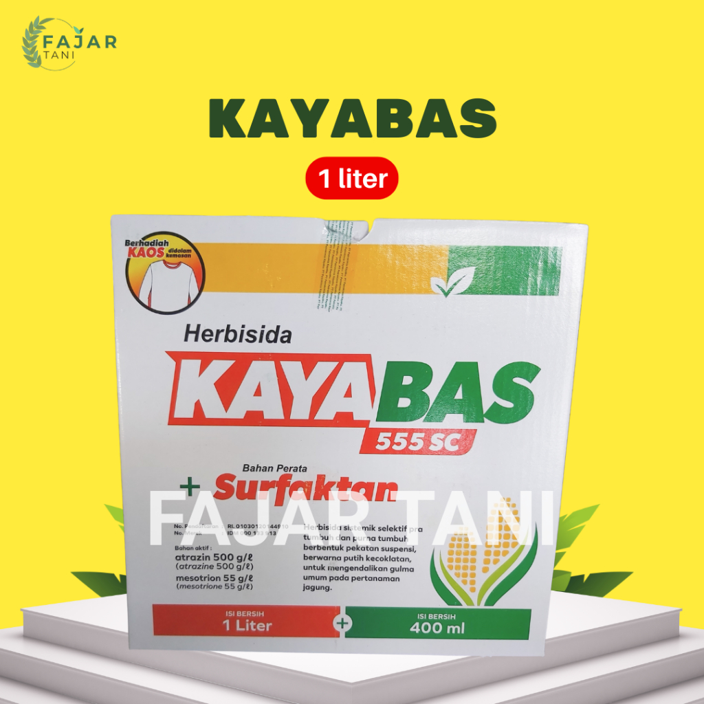 KAYABAS 1 LITER - Herbisida selektif jagung + bonus kaos